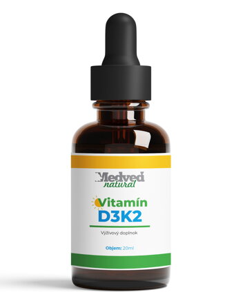 Medveď natural Vitamín D3K2 