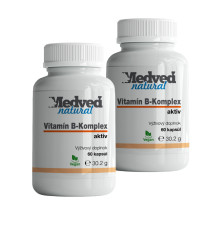 2x Vitamín B komplex 60 kapsúl (120 kapsúl spolu)