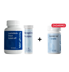 Lactoferin imun + Respiro PROBIO + IMMUSE a Oralis ZADARMO