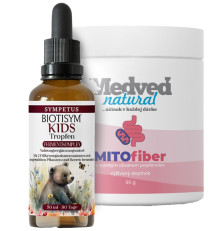 SYMPETUS BIO kids kvapky 50ml + MITOfiber 96 g