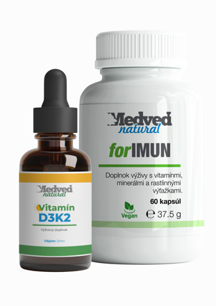 Vitamín D3K2 + forIMUN 60 kapsúl
