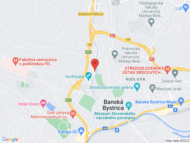 Google map: Lazovná 1846/52, 974 01 Banská Bystrica
